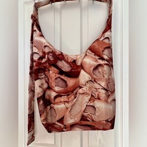 Baggu Large Nylon Pointe Shoes Sling Bucket Bag